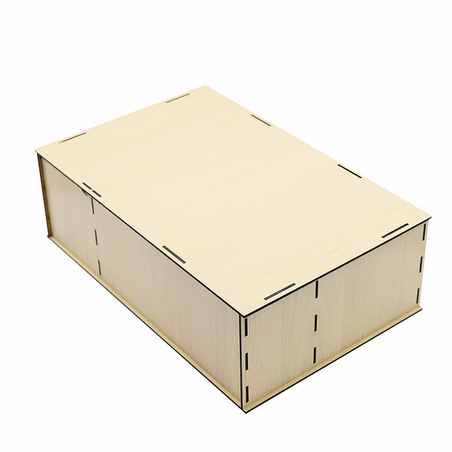 Подарочная коробка ламинированная из HDF 36,3*23,4*12,5 см ( 3 отделения)  с логотипом в Самаре заказать по выгодной цене в кибермаркете AvroraStore