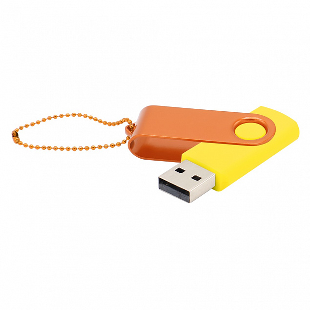 Флешка Designer To Go 2.0 USB 16Gb, желтый/оранжевый с логотипом в Самаре заказать по выгодной цене в кибермаркете AvroraStore