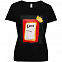 Футболка женская «Сода», черная с логотипом в Самаре заказать по выгодной цене в кибермаркете AvroraStore