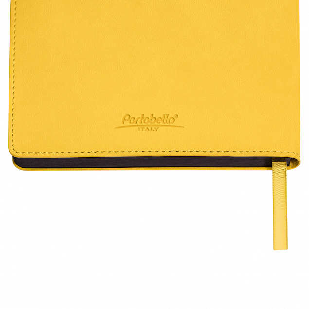 Ежедневник Portobello Trend, In Color Latte Lemoni, недатированный, желтый/черный с логотипом в Самаре заказать по выгодной цене в кибермаркете AvroraStore