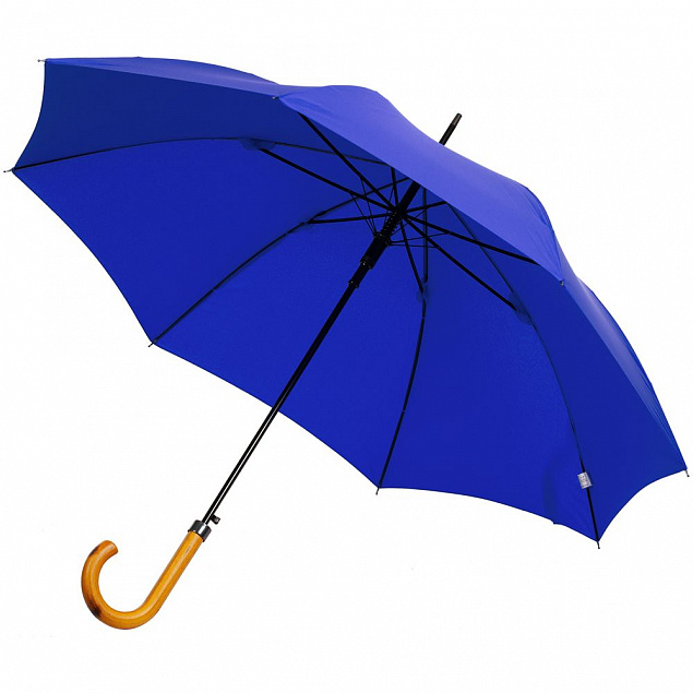 Зонт-трость LockWood ver.2, синий с логотипом в Самаре заказать по выгодной цене в кибермаркете AvroraStore