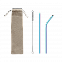 Набор многоразовых трубочек гальванических Оnlycofer Х white (спектр) с логотипом в Самаре заказать по выгодной цене в кибермаркете AvroraStore