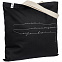 Холщовая сумка с вышивкой «Линия наименьшего сопротивления», черная с логотипом в Самаре заказать по выгодной цене в кибермаркете AvroraStore