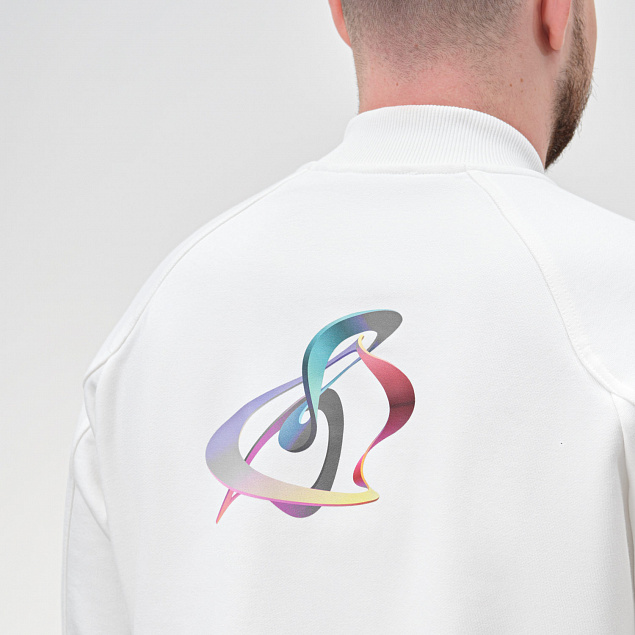 Толстовка на молнии TORRES , белый, размер XXL с логотипом в Самаре заказать по выгодной цене в кибермаркете AvroraStore