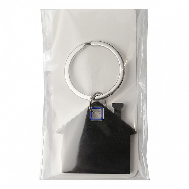 Брелок TONER HAUS; 4,1 x 3,7 x 0,5 см; синий, металл/пластик; лазерная гравировка с логотипом в Самаре заказать по выгодной цене в кибермаркете AvroraStore