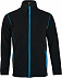 Куртка мужская NOVA MEN 200, черная с ярко-голубым с логотипом в Самаре заказать по выгодной цене в кибермаркете AvroraStore