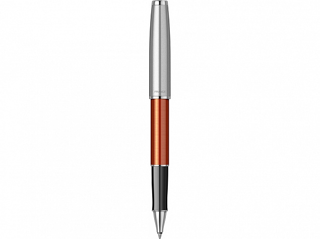 Ручка-роллер Parker «Sonnet Essentials Orange SB Steel CT» с логотипом в Самаре заказать по выгодной цене в кибермаркете AvroraStore