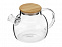 Стеклянный заварочный чайник Sencha с бамбуковой крышкой с логотипом в Самаре заказать по выгодной цене в кибермаркете AvroraStore