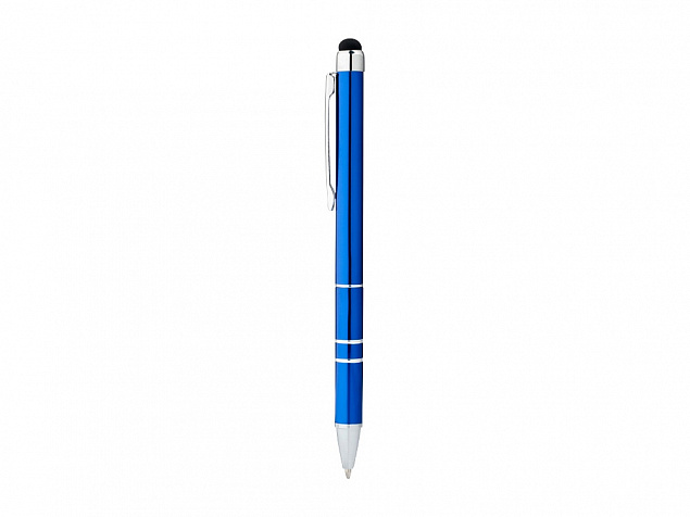 Ручка-стилус шариковая Charleston, синий, черные чернила с логотипом в Самаре заказать по выгодной цене в кибермаркете AvroraStore