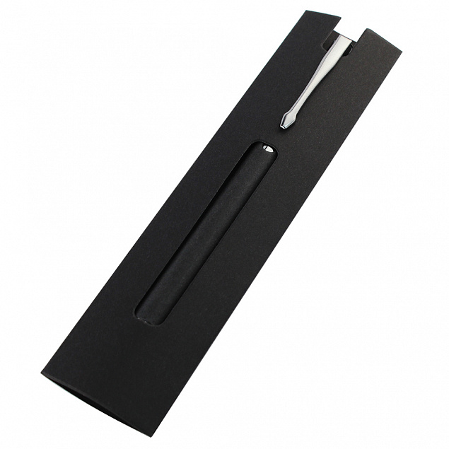 Чехол для ручки &quot;Каплан&quot;, черный с логотипом в Самаре заказать по выгодной цене в кибермаркете AvroraStore