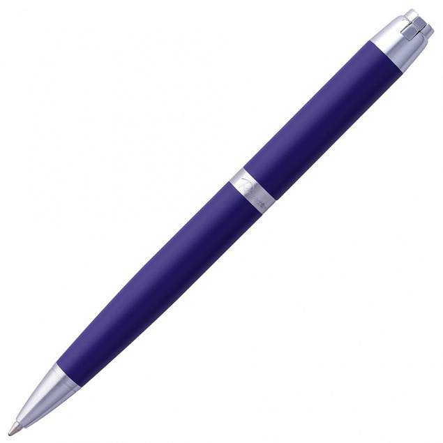 Ручка шариковая Razzo Chrome, синяя с логотипом в Самаре заказать по выгодной цене в кибермаркете AvroraStore