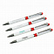 Шариковая ручка Arctic, белая/красная с логотипом в Самаре заказать по выгодной цене в кибермаркете AvroraStore