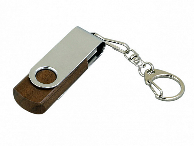 USB-флешка на 64 Гб с поворотным механизмом с логотипом в Самаре заказать по выгодной цене в кибермаркете AvroraStore