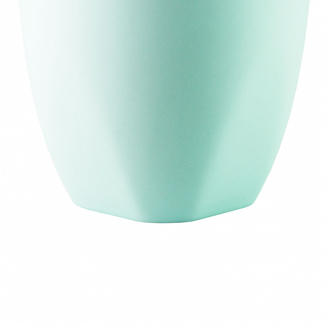 Керамическая кружка Tulip 380 ml, soft-touch, аква с логотипом в Самаре заказать по выгодной цене в кибермаркете AvroraStore
