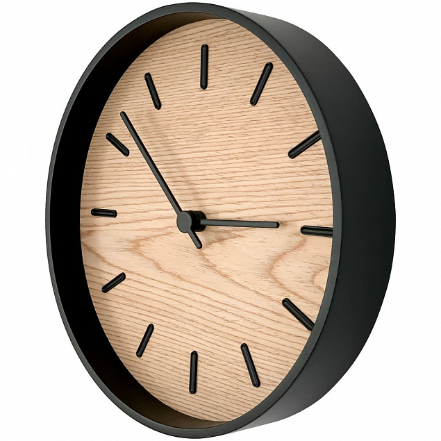 Часы настенные Kiko, дуб с логотипом в Самаре заказать по выгодной цене в кибермаркете AvroraStore