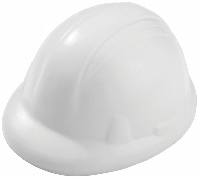 Антистресс «Каска», белый с логотипом в Самаре заказать по выгодной цене в кибермаркете AvroraStore