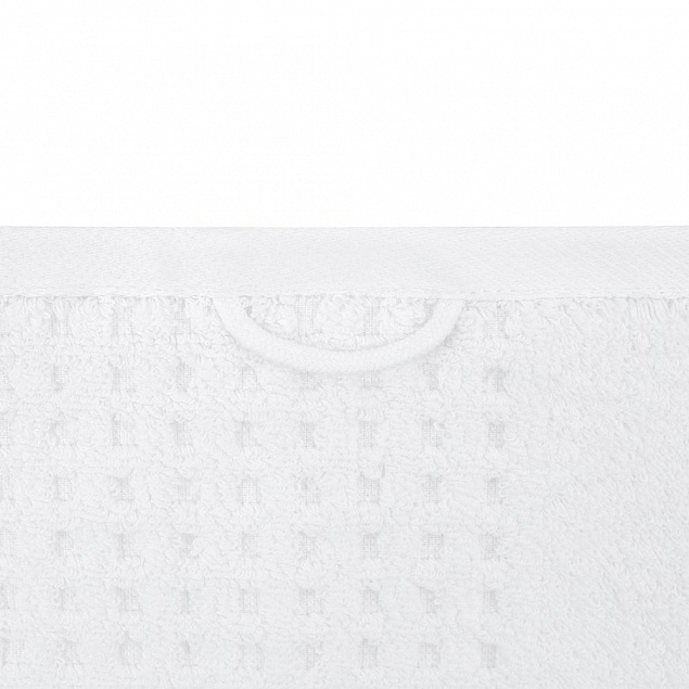 Полотенце Farbe, большое, белое с логотипом в Самаре заказать по выгодной цене в кибермаркете AvroraStore