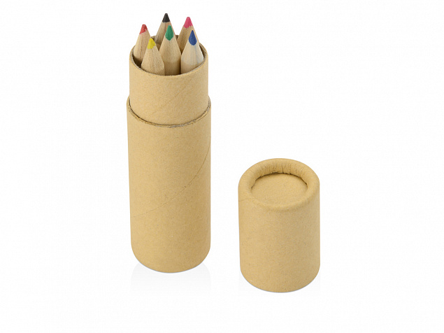 Цветные карандаши в тубусе с логотипом в Самаре заказать по выгодной цене в кибермаркете AvroraStore