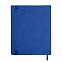 Бизнес-блокнот Tabby Biggy, гибкая обложка, в клетку, синий с логотипом в Самаре заказать по выгодной цене в кибермаркете AvroraStore