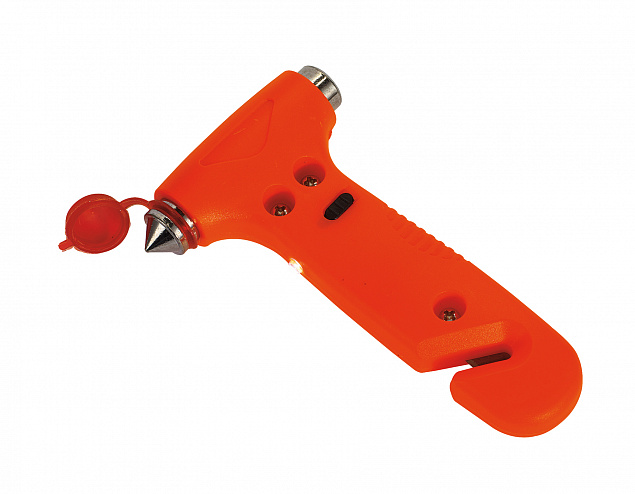 Аварийный молоток SAFETY, оранжевый с логотипом в Самаре заказать по выгодной цене в кибермаркете AvroraStore