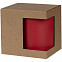 Коробка для кружки с окном Cupcase, крафт с логотипом в Самаре заказать по выгодной цене в кибермаркете AvroraStore
