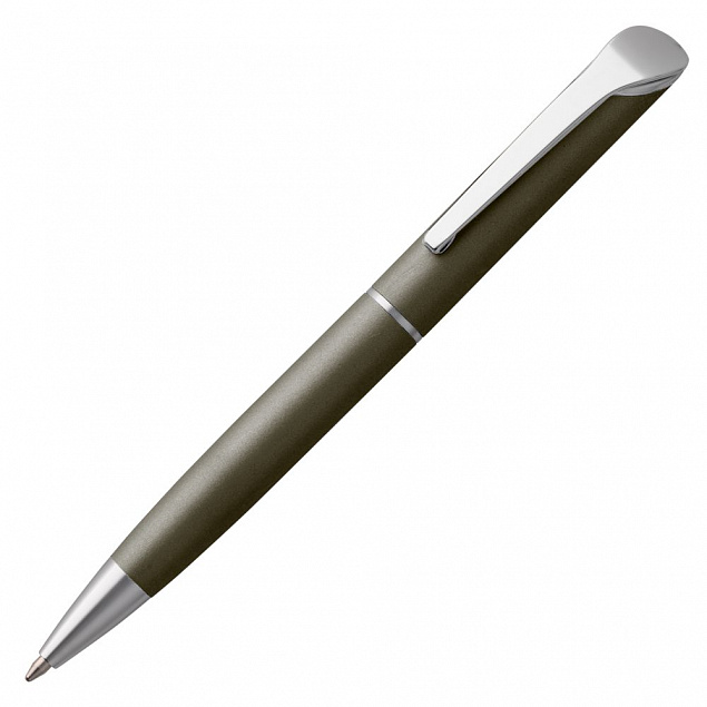 Ручка шариковая Glide, темно-серая с логотипом в Самаре заказать по выгодной цене в кибермаркете AvroraStore
