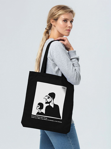 Холщовая сумка «Леон» с логотипом в Самаре заказать по выгодной цене в кибермаркете AvroraStore