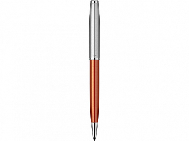 Ручка шариковая Parker «Sonnet Essentials Orange SB Steel CT» с логотипом в Самаре заказать по выгодной цене в кибермаркете AvroraStore