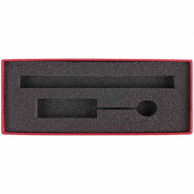 Коробка Notes с ложементом для ручки и флешки, красная с логотипом в Самаре заказать по выгодной цене в кибермаркете AvroraStore
