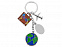 Брелок "Вокруг света" с логотипом в Самаре заказать по выгодной цене в кибермаркете AvroraStore