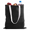 Холщовая сумка на плечо Juhu, черная с логотипом в Самаре заказать по выгодной цене в кибермаркете AvroraStore