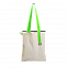 Шоппер Superbag (неокрашенный с салатовым) с логотипом в Самаре заказать по выгодной цене в кибермаркете AvroraStore
