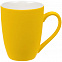 Кружка Good Morning с покрытием софт-тач, желтая с логотипом в Самаре заказать по выгодной цене в кибермаркете AvroraStore