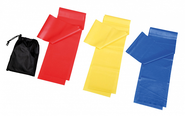 Фитнес-резинки GYM HERO, черный, синий, красный, желтый с логотипом в Самаре заказать по выгодной цене в кибермаркете AvroraStore