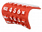 Калькулятор Splitz, красный с логотипом в Самаре заказать по выгодной цене в кибермаркете AvroraStore
