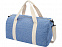 Спортивная сумка из переработанного хлопка и полиэстера плотностью 210 г/м² Pheebs, синий/натуральны с логотипом в Самаре заказать по выгодной цене в кибермаркете AvroraStore