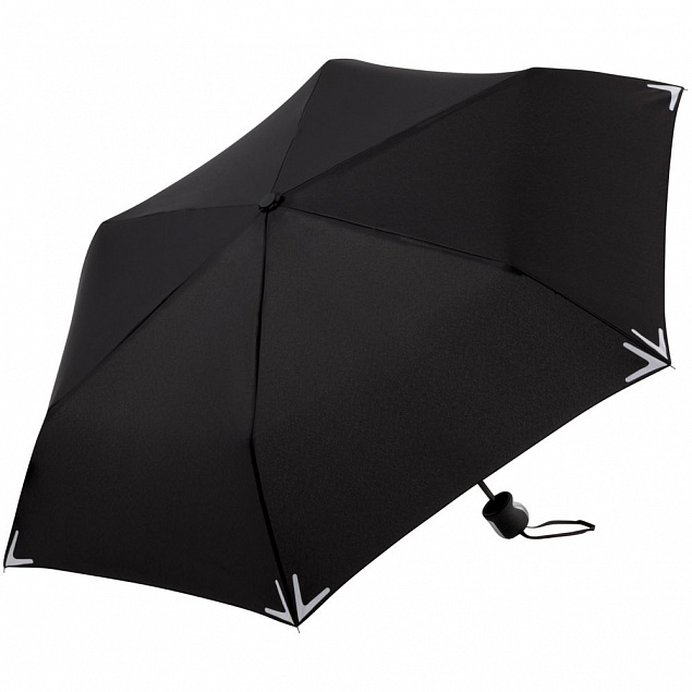 Зонт складной Safebrella, черный с логотипом в Самаре заказать по выгодной цене в кибермаркете AvroraStore