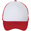 Бейсболка BUBBLE, красная с белым с логотипом в Самаре заказать по выгодной цене в кибермаркете AvroraStore