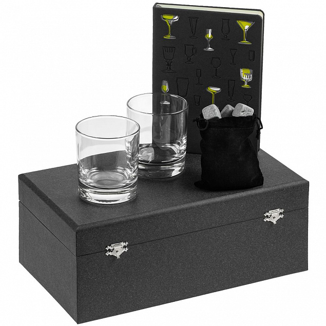 Набор «Культура пития», с бокалами и камнями для виски с логотипом в Самаре заказать по выгодной цене в кибермаркете AvroraStore