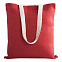 Холщовая сумка на плечо Juhu, красная с логотипом в Самаре заказать по выгодной цене в кибермаркете AvroraStore