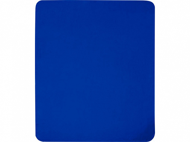 Плед Willow из флиса, вторичного ПЭТ, ярко-синий с логотипом в Самаре заказать по выгодной цене в кибермаркете AvroraStore