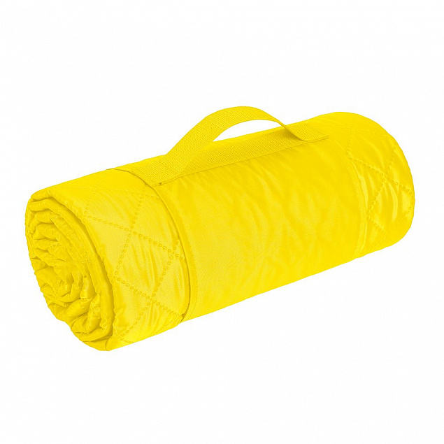 Плед для пикника Comfy, желтый с логотипом в Самаре заказать по выгодной цене в кибермаркете AvroraStore