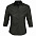 Рубашка женская с рукавом 3/4 EFFECT 140, черная с логотипом в Самаре заказать по выгодной цене в кибермаркете AvroraStore