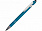 Ручка металлическая soft-touch шариковая со стилусом Sway, синий/серебристый с логотипом в Самаре заказать по выгодной цене в кибермаркете AvroraStore