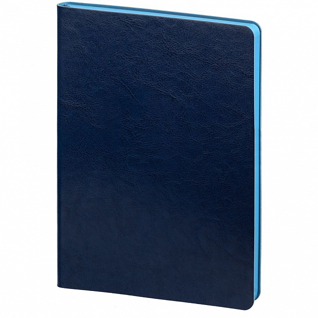 Ежедневник Slip, недатированный, сине-голубой с логотипом в Самаре заказать по выгодной цене в кибермаркете AvroraStore