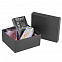 Коробка Satin, большая, черная с логотипом в Самаре заказать по выгодной цене в кибермаркете AvroraStore
