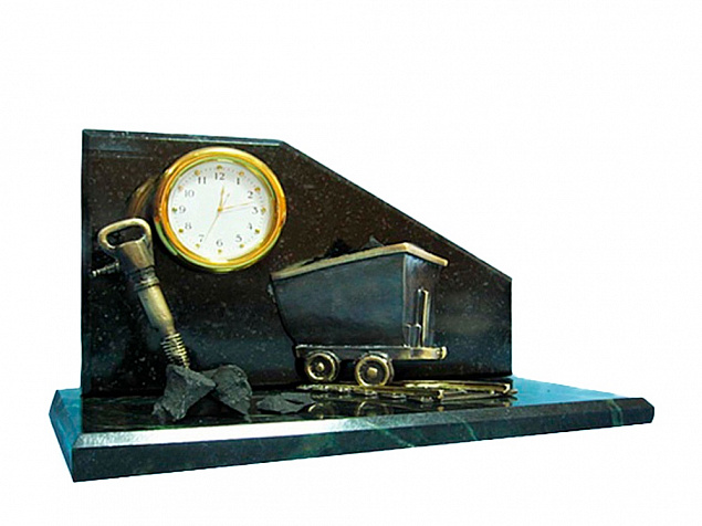 Настольный часы «Угольный натюрморт» с логотипом в Самаре заказать по выгодной цене в кибермаркете AvroraStore