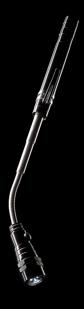 Светодиодный фонарик REFLECT, черный с логотипом в Самаре заказать по выгодной цене в кибермаркете AvroraStore