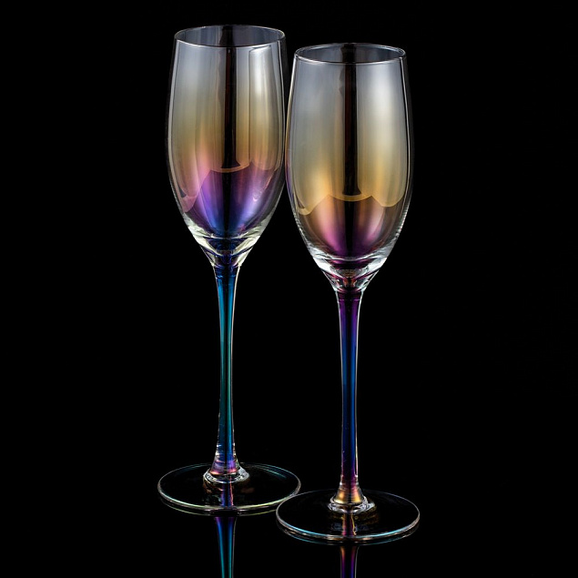 Набор из 2 бокалов для шампанского Perola с логотипом в Самаре заказать по выгодной цене в кибермаркете AvroraStore