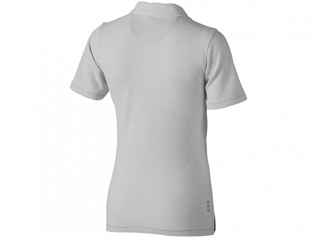 Рубашка поло Markham женская, серый меланж/антрацит с логотипом в Самаре заказать по выгодной цене в кибермаркете AvroraStore